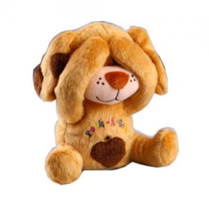 China Electronic Plush Toys Peek a boo Dog plush toys on sale