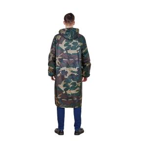 100% Waterproof R019 170T Rubberized Polyester/PVC Raincoat Camouflage