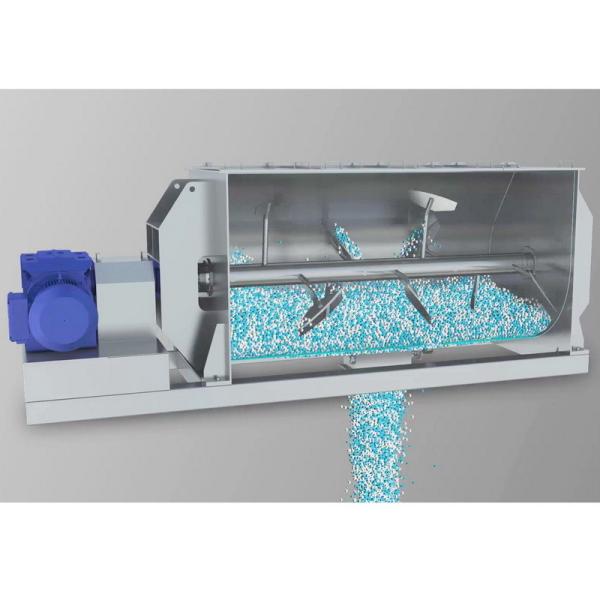 Buy Big Size Single Shaft Paddle Mixer 0.3cbm-20cbm Capacity With U Shaped Container,pellets mixer at wholesale prices