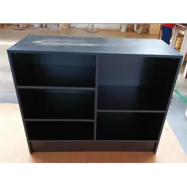 4' Wrap Counter Multifunctional Timber Display Unit Front Opening Display Case