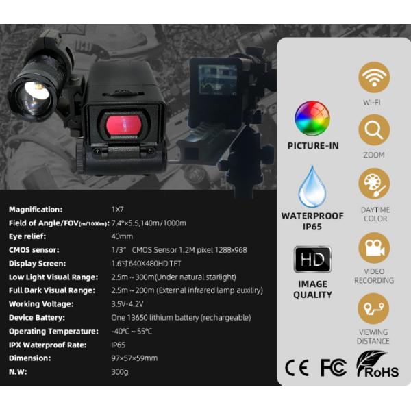 Infrared Night Vision Telescope Red Dot Laser Thermal Imaging Sight