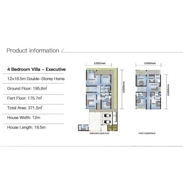 Australia Standard Prefab Luxury Villa Kit With Light Steel Frame Modular Home For Family
