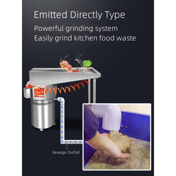 Food Waste Dispose Kitchen Garbage Disposal Machine for Kitchen Restaurant Equipment Electric 50 Stainless Steel Batch 3 Years