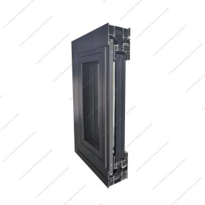Double Glazed Aluminum Folding Window Tempered Impact Resistant Commercial
