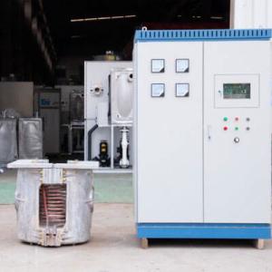 100kg Aluminum Can Electromagnetic Crucible Furnace Machine Induction Metal