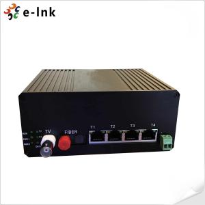 24VDC Industrial Ethernet Switch 4x100M Ethernet 1 Video 1 RS485 1 Gigabit Fiber