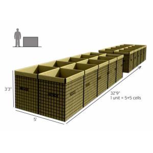 China 5mm Galvanized Steel Wire 7.5x7.5cm Defensive Barrier on sale