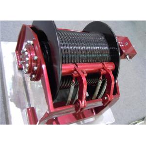 Painting / Galvanizing Hydraulic Crane Winch With Manual Control