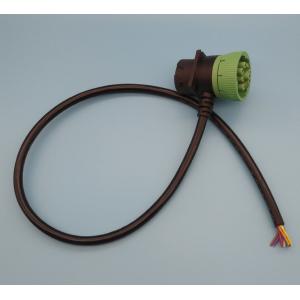 Deutsch 9 Pin J1939 Green Female and Black Male Pass-through to Open End Cable