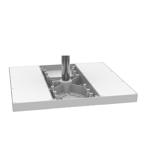 Aluminum 16500LM 160lm/W LED Gas Station Light 100W