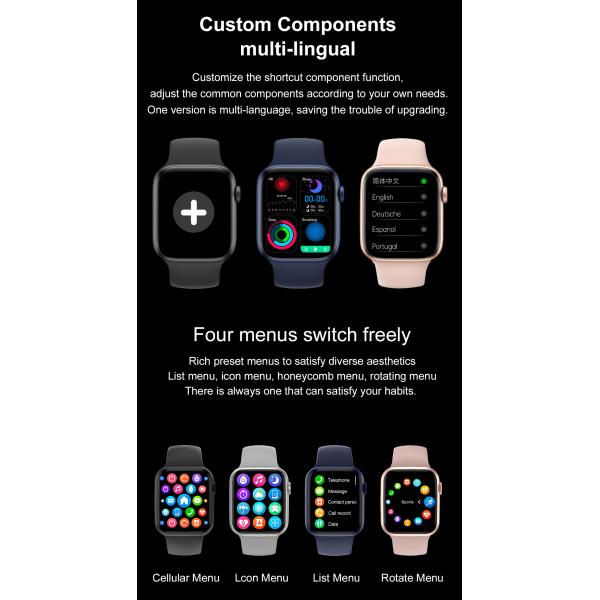 DT100 SMART WATCH 6 SERIES CALL IP68 WATERPROOF WOMEN MEN SMARTWATCH ECG HEART RATE BLOOD PRESSURE