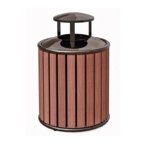 Quality Outdoor Wood Metal Trash Can Waste Recycle Bin Wholesale Plastic Trash Cans for sale