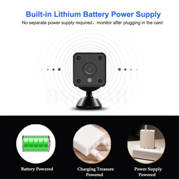Tuya Smart Life Small Mini Wifi Camera IP Wireless Battery 1080P HD Video CCTV Nanny Body Cam Night Home Security Google