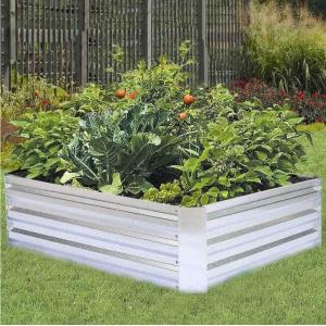 Eco Friendly 80x60cm Galvanized Metal Raised Beds