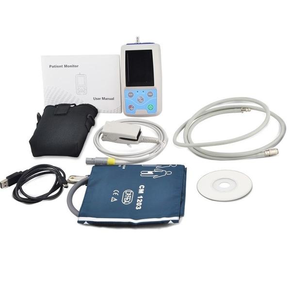 Buy PM50 TFT Portable 24 hours USB Ambulatory Automatic Blood Pressure Oxygen NIBP PR SPO2 Patient Monitor digital BP Test at wholesale prices