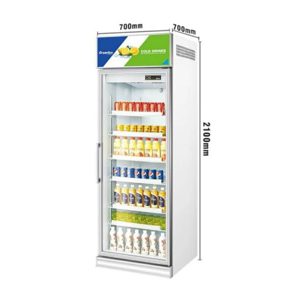 Microcomputer Commercial Soda Refrigerator 600L 320w 6 Shelves