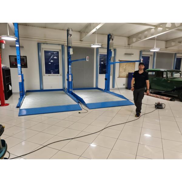 AA4C 2 Post Car Parking Dual Column Parking Lift Auto Storage Automobile Parking Lift 2.3T 2.7T 3.2T