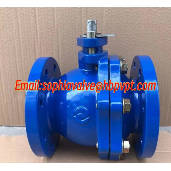 Buy GG25 PN16 2-PC cast iron flanged ball valve at wholesale prices