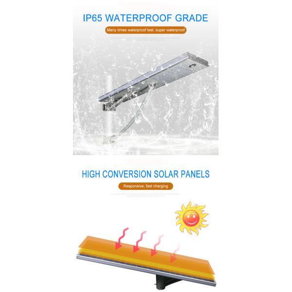 100-110LM/W 50 Watt Solar Flood Lights Outdoor For Courtyard Street
