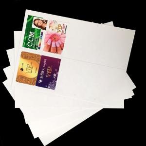 White Digital PVC Sheet 0.3mm A3 Size For Plastic Cards Production