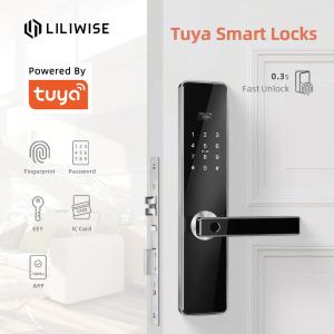Intelligent Gate Lock Keyless Fingerprint Door Lock Tuya TTlock Control For Home