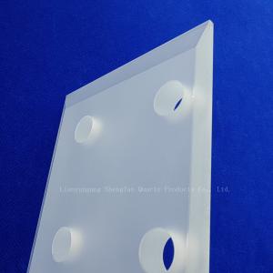 Customize Frosted Thick Wall Square Sheet Quartz Cutting Punch Plate