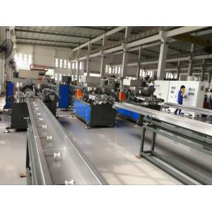 Three Colors Plastic Wicker Extrusion Machine For Furniture Grey Machine Color