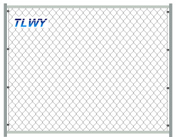BWG18-BWG7 Colored Chain Link Fencing Panels 1x50m 1.2x50m