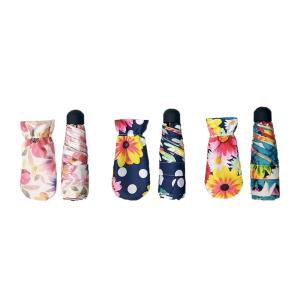 Mini Five Folding Umbrella 21 Inch 6 Ribs Picnic Equipment