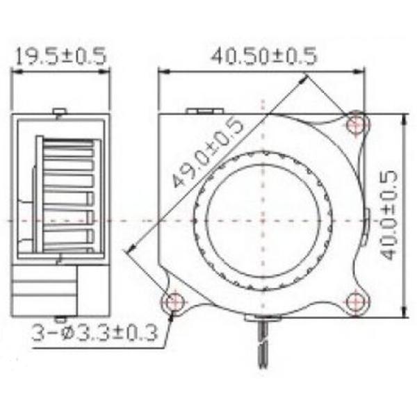 Plastic 12 Volt Blower Fan / Small Power Supply Exhaust Fan / Heat - resistant / Waterproof
