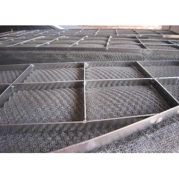 Plastic Material Stainless Steel Wire Mesh Demister Pad Bright Nature Color