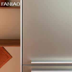 Modern Wood Grain 304 Stainless Steel Waterproof Villa Kitchen Cabinet