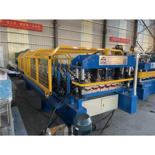 7 rib trapezoidal roofing sheet roll forming machine