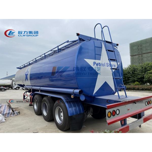 3 Axles 40000 Liters Q235 Carbon Steel Tank Semi Trailer For Crude Oil