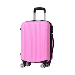 China 190D Polyester Pink ODM 0.8mm 4 Wheel Trolley Luggage on sale
