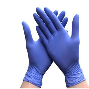Dark Blue Examination Medical Nitrile Gloves Medical Grade Factory Directoy