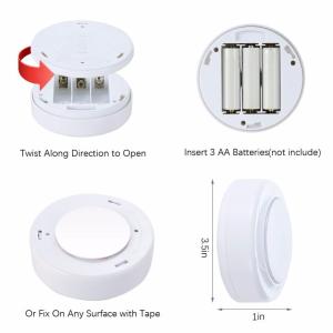 4.5VDC Battery Operated Puck Lights With Remote