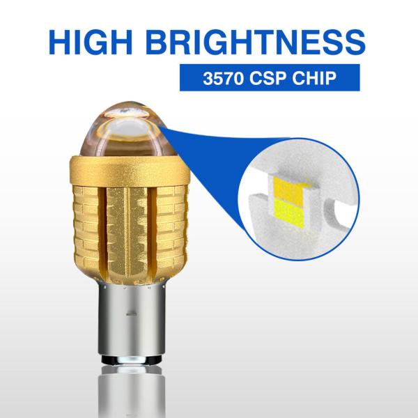 15W Brightest H4 Led Bulb Motorcycle 1500LM Bicolor Moto Led Headlight