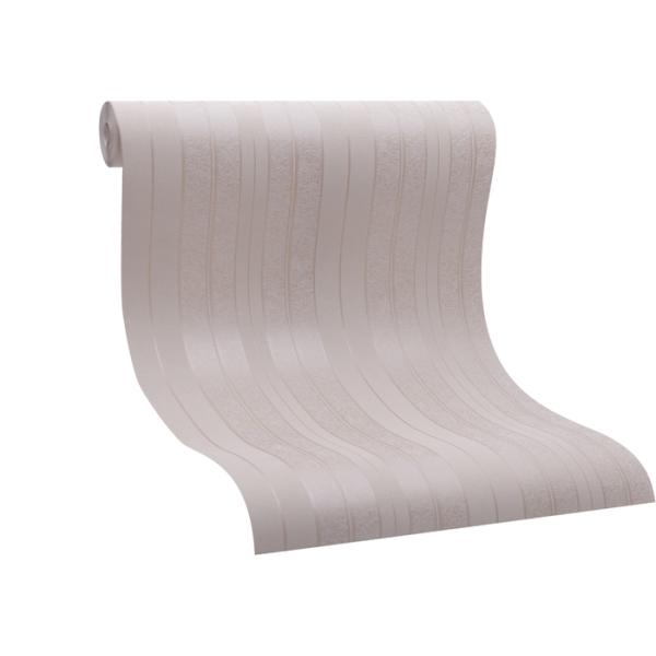 White Silver Grey Removable Contemporary Wall Coverings with No Harmful Smell