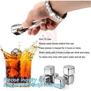 Customized stainless steel whiskey ice cube stone, Mini Stainless Steel Ice Cube