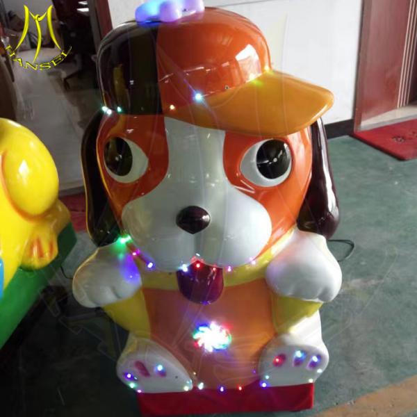 Buy Hansel amusement park machine park games fiberglass kiddie ride on dog at wholesale prices