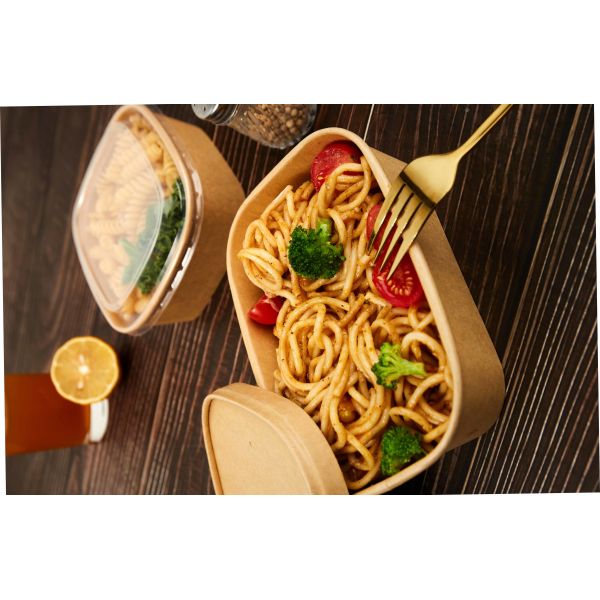 Rectangular paper bowl dimensions and packaging