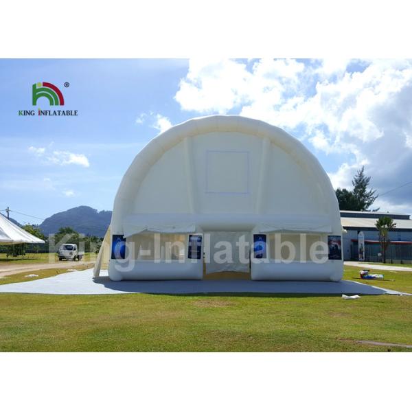 Water - Proof PVC 40 * 10m White Giant Inflatable Cube Tent For Wedding Parties