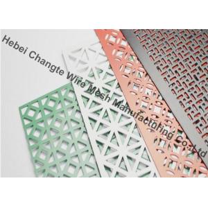 1.22m Width Galvanized Triangle Hole Perforated Metal Mesh Screen
