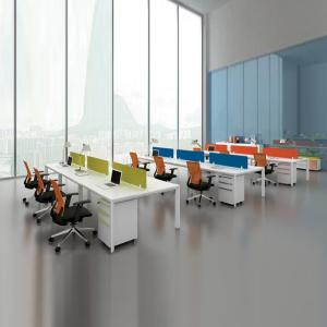 Customized Colorful 6 Person Office Workstation Desks For Modern Businesses