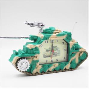 Quality New creative gift product tank alarm clock toy for sale