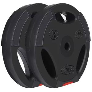 5.5 LB Rubber Weight Plates Unisex Tri Grip Olympic Plates 2.5kg