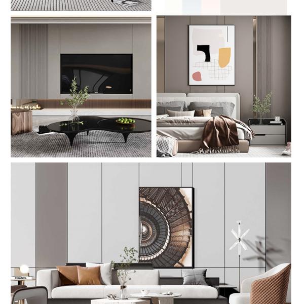 Bamboo Charcoal Wood Veneer Special Offer 1220*2440*5/8mm Flame Retardant Bamboo Charcoal Wood Eco-Friendly PVC Wall Panels Interior Decoration Wall