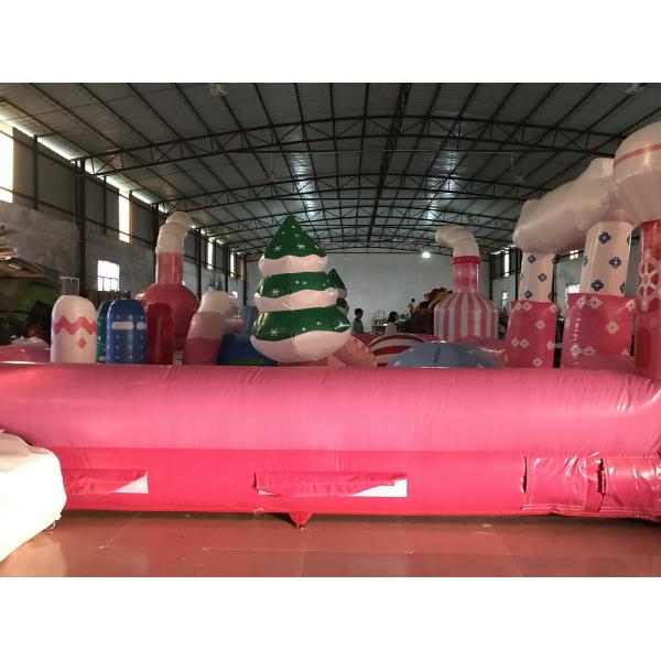 Cute Short Inflatable Jumping Castle , Big Square Shape Kid Bounce House
