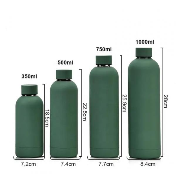 350/500/750/1000ML Eco Friendly Insulated Reusable Stainless Steel Gym Water Bottle 1 Litre Sports Metal Water Bottle Environmental Protection